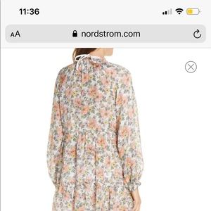 Veronica Beard Danica Floral Cover Up Dress Sz L